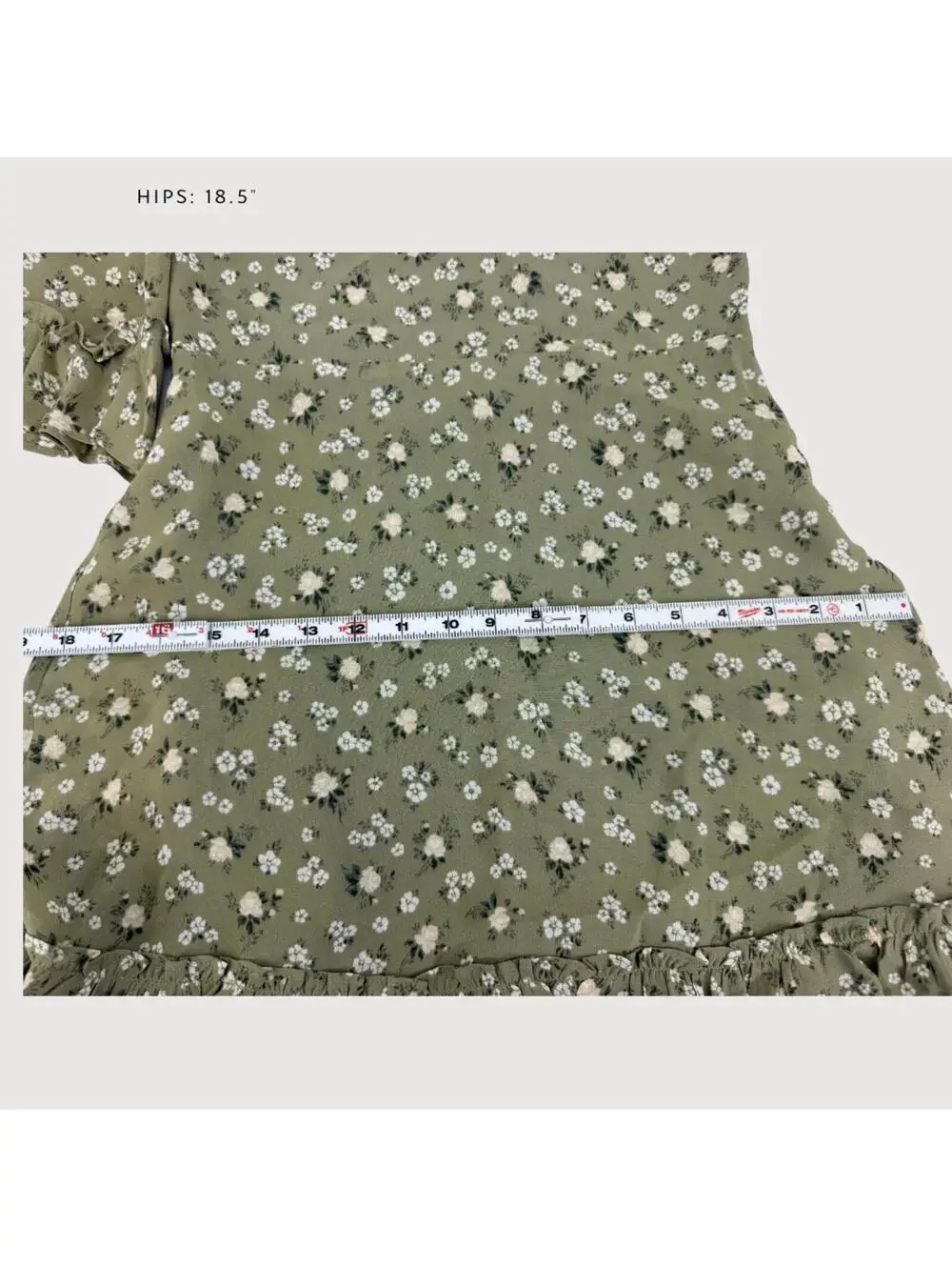 Reformation Doutzen Floral Mini Dress Sage Size 6